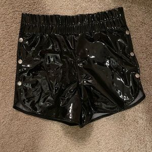NWOT Danielle Guizio Vinyl Shorts